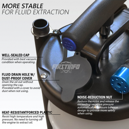 9.5L Manual Oil & Fluid Extractor with Brake Bleeder Hose