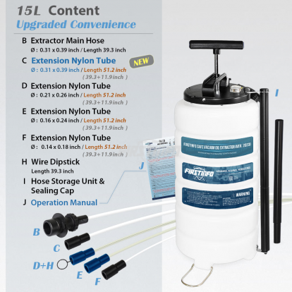 A1106H 15L Manual Oil & Fluid Extractor