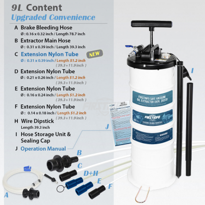 A1108 9L Pneumatic/Manual Oil Extractor