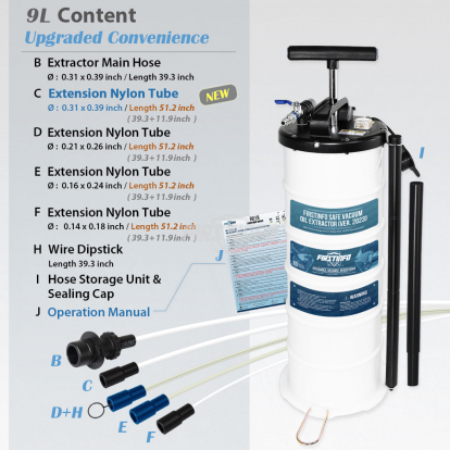 A1108Y5 9L Pneumatic/Manual Oil Extractor Pump