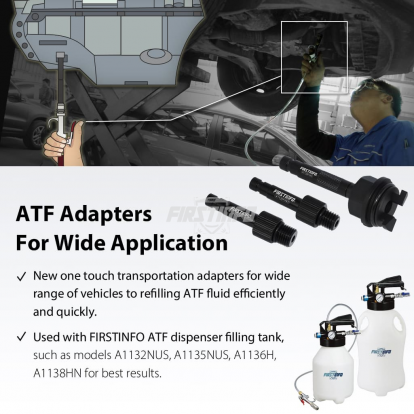 ATF Refill Transmission Filling Adapter Compatible with Mini Cooper, Cadillac, Chevrolet, Mercedes-Benz 725.0 9-Speed Transmission