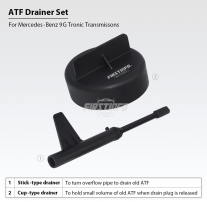 Transmission Fluid Filling Tool, 2 Pcs ATF Drainer Set for Mercedes 9G Tronic Transmissions