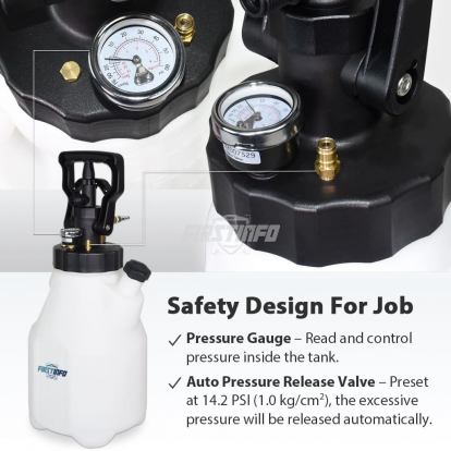 12.5L Pneumatic / Manual ATF Dispenser w/ 21 ATF Adapters