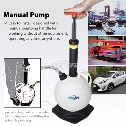 6L High-Capacity Manual Transmission Fluid Pump Tool with 21 Adapters