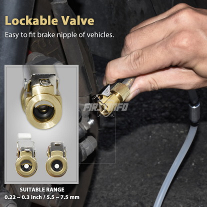 A11525 Lockable Brake Fluid Bleeder Hose (with Check Valve)