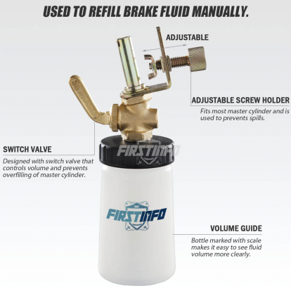 250c.c. Brake Fluid Refilling Bottle