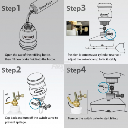 A1155 1L Brake Fluid Refilling Bottle