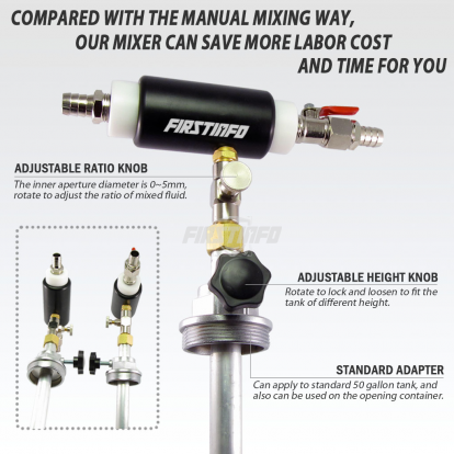 A1191 Adjustable Rate Fluid / Water & Oil Mix Dispenser