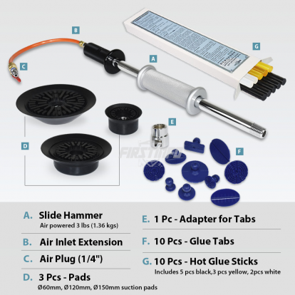 A1501Y1 Pneumatic Dent Puller Kit