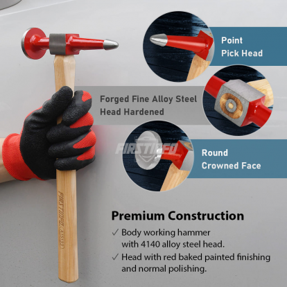 A15133 Straight Pick & Finishing Hammer