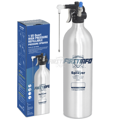 1L Thickened Aluminum Refillable Fluid Sprayer Can Maximum Pressure 140 psi