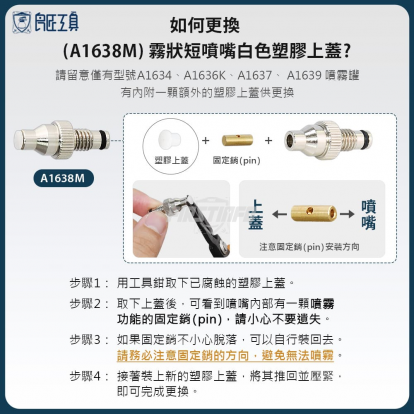 1000ml 新型鋁製可重覆充氣充壓噴霧罐 霧狀短噴嘴+柱狀長噴嘴 - 瓶身加厚款 (140PSI)