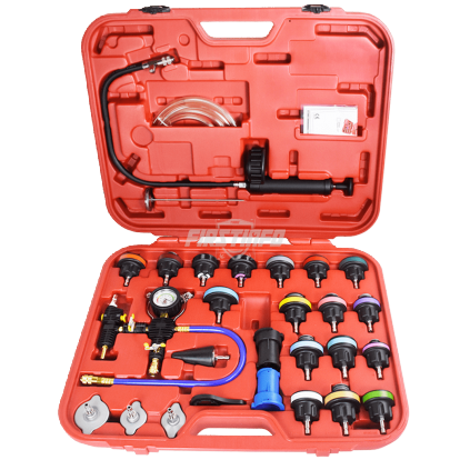 Cooling System Leakage Tester and Vacuum-Type Coolant Refilling Kit