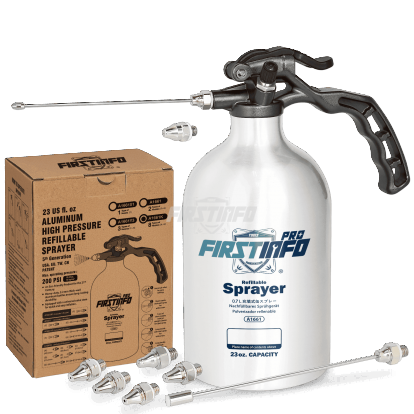 A1661K 23 oz Aluminum Refillable Non-Aerosol Spray Can, 200 PSI