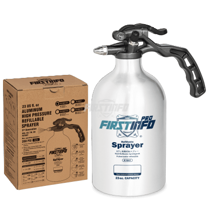 A1661X1 23 oz Aluminum Refillable Non-Aerosol Spray Can, 200 PSI