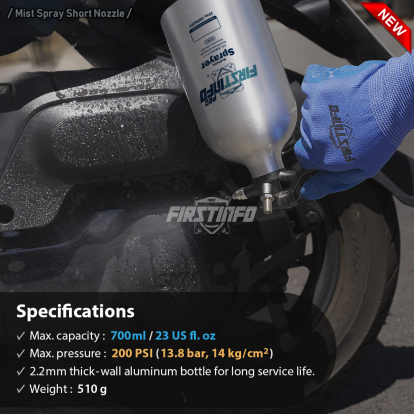 A1661X1 23 oz Aluminum Refillable Non-Aerosol Spray Can, 200 PSI A1661X1 23 oz Aluminum Refillable Non-Aerosol Spray Can, 200 PSI