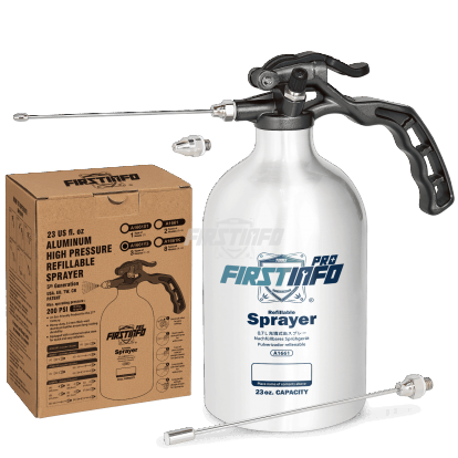 A1661Y3 23 oz Aluminum Refillable Non-Aerosol Spray Can, 200 PSI