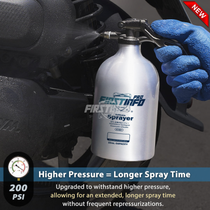 A1661Y3 23 oz Aluminum Refillable Non-Aerosol Spray Can, 200 PSI