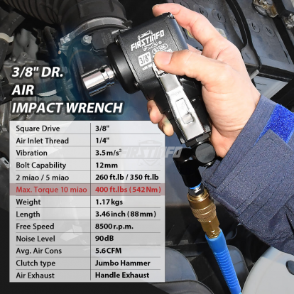 B2306 3/8"Drive Mini Air Impact Wrench Lightweight