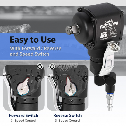 B2406 1/2" Drive Palm Mini Air Impact Wrench