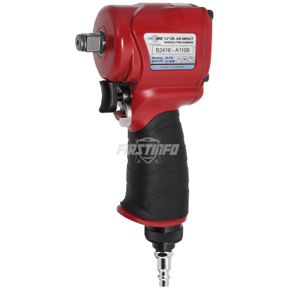 1/2" Twin Hammer Mini Air Impact Wrench- Vacuum Uptake Design, Lightweight, 4-Mode Control, 500ft-lbs