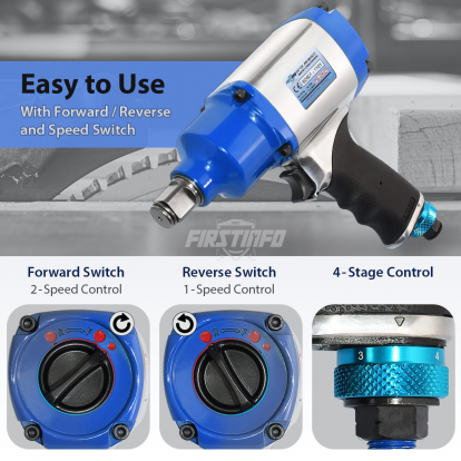 3/4" Heavy Duty Dr. Pneumatic Impact Wrench