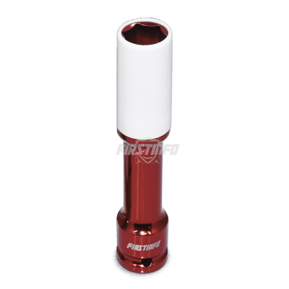 1/2-Inch Impact Drive Lug Nut Socket 17、19、21mm CR-MO Thin-Walled Wheel Rim Protector, 150mm Long, Non-Marring