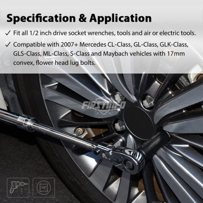 Mercedes Benz Wheel Nut Socket 17mm