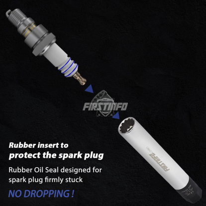 3/8 Inch Drive 12 Point Right Force Fasten Spark Plug Torque Limited Socket w/14mm Socket Spark Plug