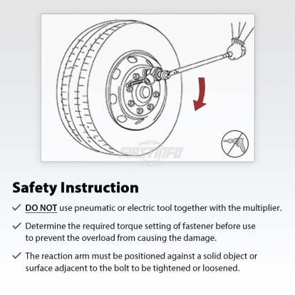 2700N.m. Manual Torque Multiplier Wrench Ratio 5:1