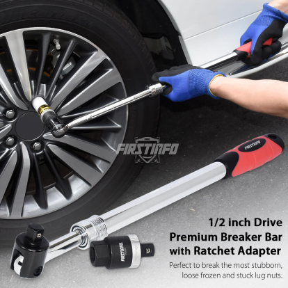 F32242D 1/2-Inch Drive Premium Breaker Bar with Ratchet Adapter