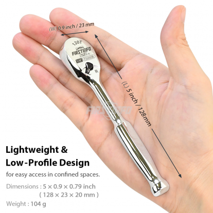 F32433B 1/4" Drive Ratchet Handle Wrench 120-Tooth Sealed Head Design
