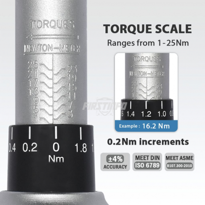 F326403B 1/4" Drive Adjustable Torque Wrench Set