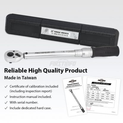 3/8" Adjustable Torque Wrench 10~50N.M/ 99.6~431.5 ft lb