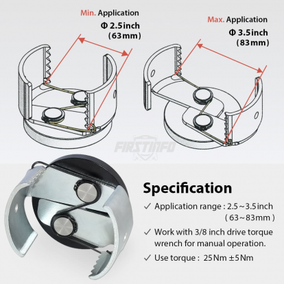 F3545C Oil Filter Removal Tool