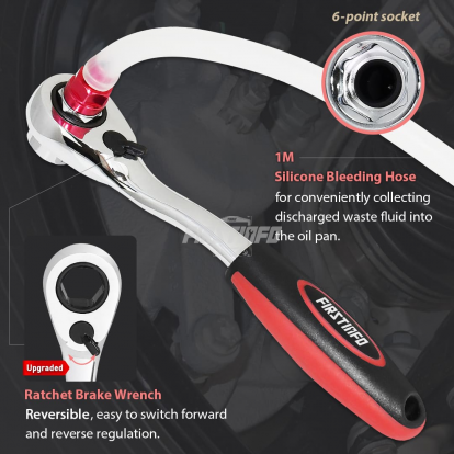 F3626N Upgraded Patented Brake Bleeder Wrench Set