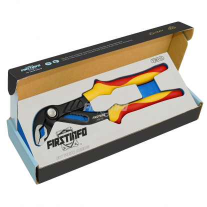 F38110 VDE Insulated Water Pump Plier 1000 Volt Push Button Type, 10 inches