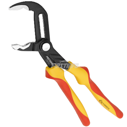 VDE Insulated Water Pump Plier 1000 Volt Push Button Type, 10 inches