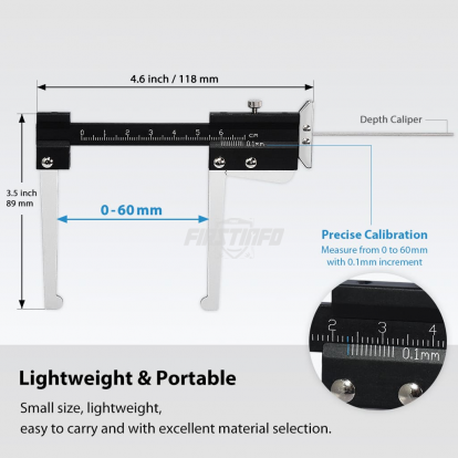 F3927 Brake Disc & Tyre Depth Dauge