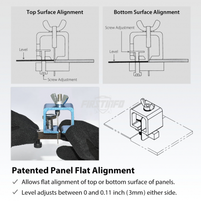 Auto Body/Car Body Sheet Metal Plate Butt Joint Welding Soldering Clamps Door Skin Panel Fender-Patented Level Alignment Design