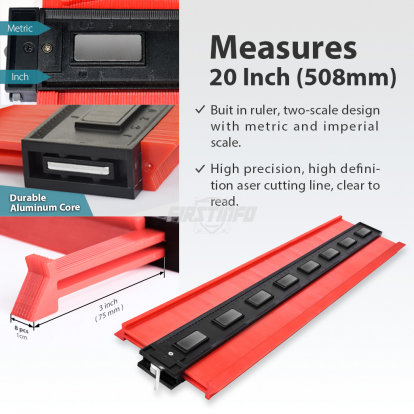 F3946EW 508mm Metal-LOCK Powerful Magnet Duplicator Gauge