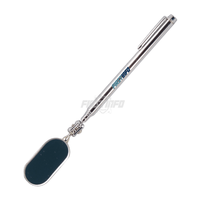 Telescopic Oval Inspection Mirror with Pocket Clip (5 Sections ; Length:195~545mm)