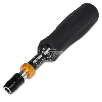 1/4" (6.35mm) Hex. Drive 0.1~1.2 N.m. / 1.33~10.18 In-lbs Adjustable Torque Screwdriver (with Quick Release Bit Holder)