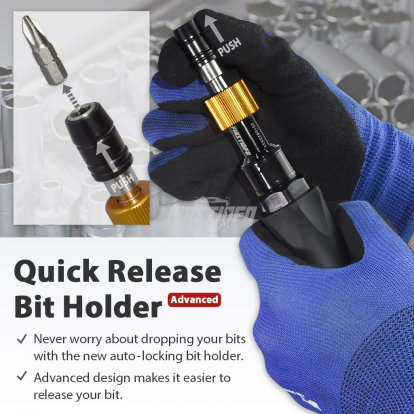 H5188 1/4"  10~90 in-lbs Adjustable Torque Screwdriver