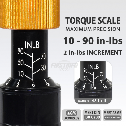 H5188 1/4"  10~90 in-lbs Adjustable Torque Screwdriver