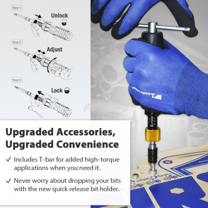 H5188 1/4"  10~90 in-lbs Adjustable Torque Screwdriver