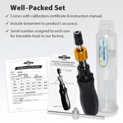 H5188 1/4"  10~90 in-lbs Adjustable Torque Screwdriver