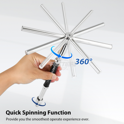 H5196C 3/8 Inch Drive Adjustable 2-Way Speed T-Handle Spinner Wrench H5196C 3/8 Inch Drive Adjustable 2-Way Speed T-Handle Spinner Wrench