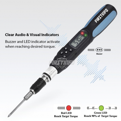 0.44-4.42 in-lbs. / 5-50 cN-m / 0.51-5.1 kg-cm Digital Torque Screwdriver, Dual Direction