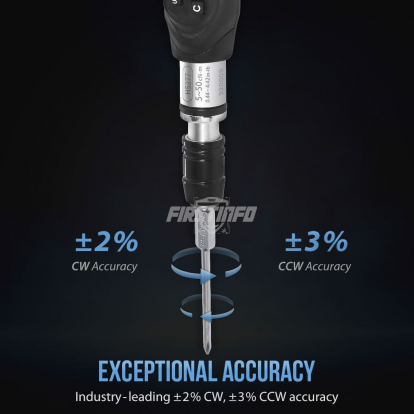 0.44-4.42 in-lbs. / 5-50 cN-m / 0.51-5.1 kg-cm Digital Torque Screwdriver, Dual Direction